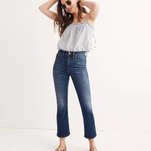 Madewell Petite Cali Demi Boot Jeans in Danny Wash (24P)